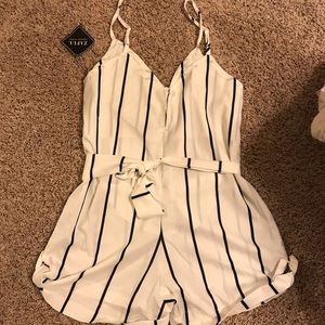 Pinstripe Romper